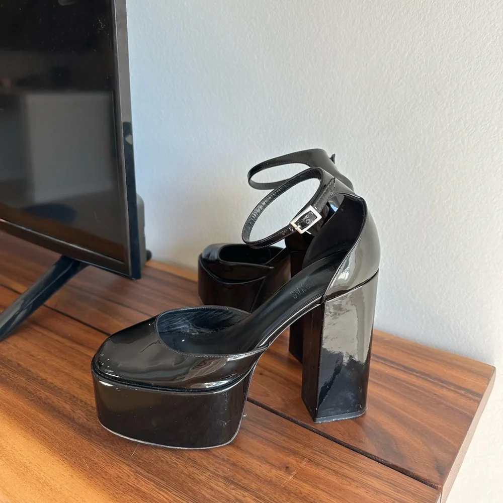 Used Paris Texas Black Delilah Heels - Picture 9 of 10